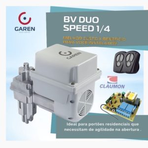 Motor Portão Basculante BV Duo Speed 1/4 - Garen
